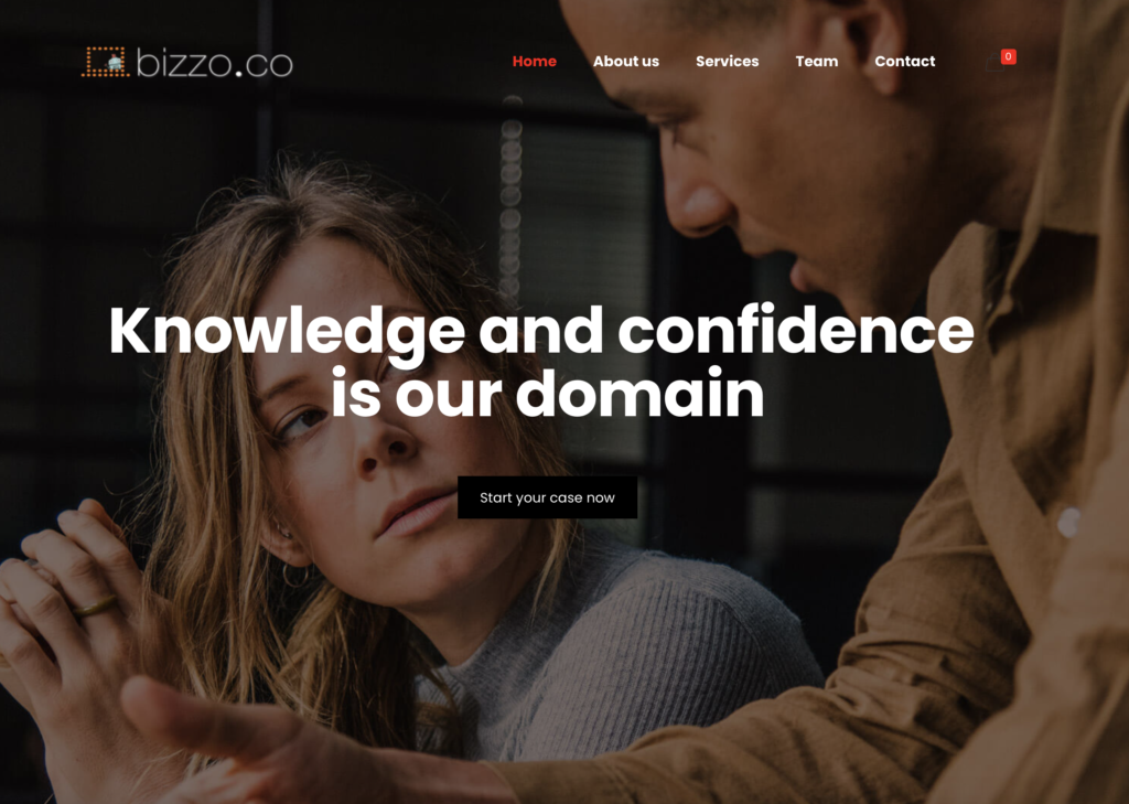 Bizzo.co Lawyer Website Design 1