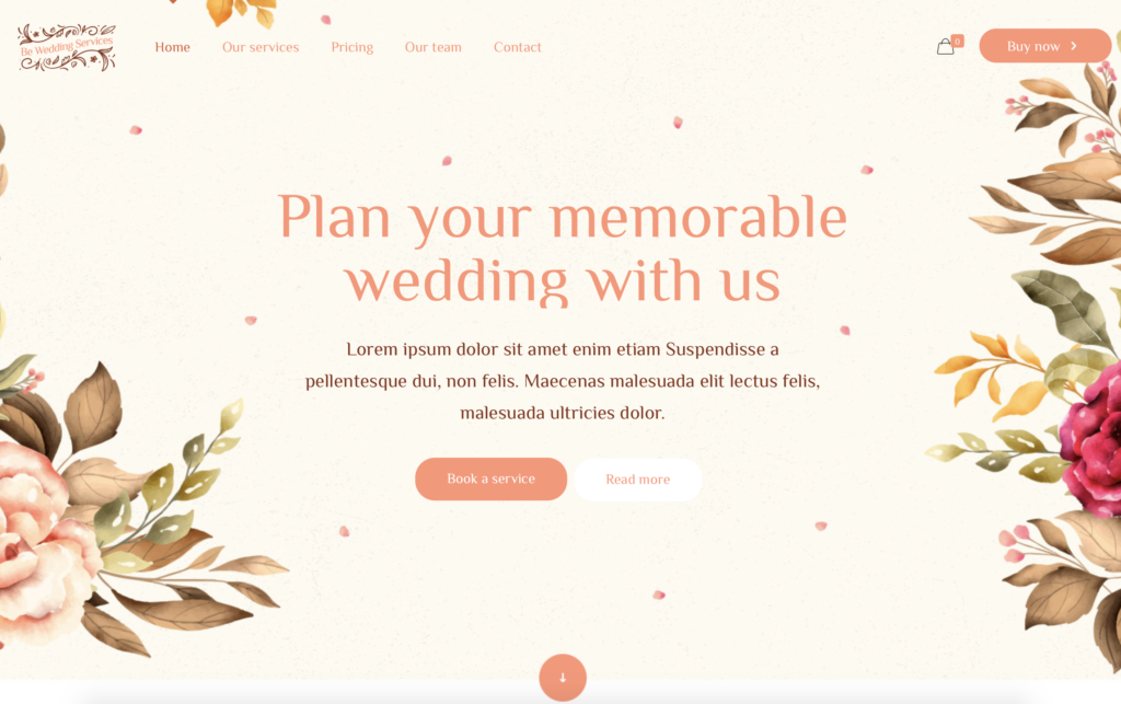 Bizzo.co Event Planner Web Design